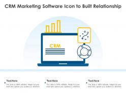 Crm marketing software icon to built relationship