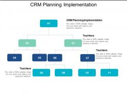 Crm planning implementation ppt powerpoint presentation file templates cpb
