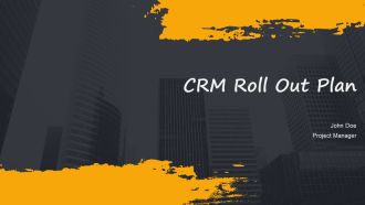 Crm Roll Out Plan PPT Mockup ACP