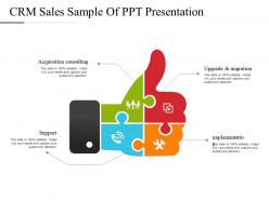 Crm sales sample of ppt presentation