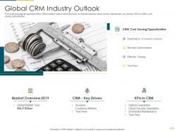 Crm software analytics investor funding elevator pitch deck ppt template
