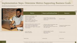 Crm Software Deployment Guide Implementation Steps Determine Metrics Supporting Business Goals