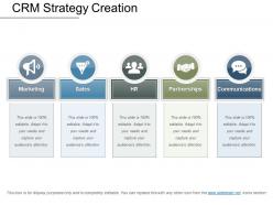 Crm strategy creation presentation graphics