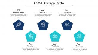 CRM Strategy Cycle Ppt Powerpoint Presentation Inspiration Clipart Cpb