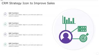 CRM Strategy Icon To Improve Sales