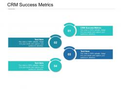 Crm success metrics ppt powerpoint presentation inspiration demonstration cpb