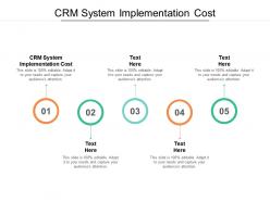 Crm system implementation cost ppt powerpoint presentation layouts templates cpb