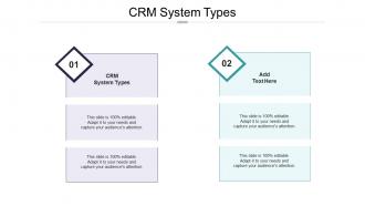 CRM System Types In Powerpoint And Google Slides Cpb