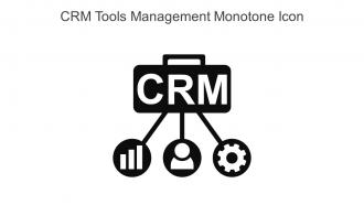 CRM Tools Management Monotone Icon In Powerpoint Pptx Png And Editable Eps Format