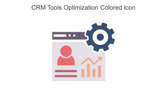 CRM Tools Optimization Colored Icon In Powerpoint Pptx Png And Editable Eps Format