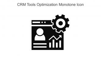 CRM Tools Optimization Monotone Icon In Powerpoint Pptx Png And Editable Eps Format