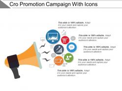 Cro promotion campaign with icons