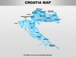 Croatia powerpoint maps Croatia powerpoint maps