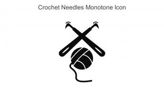 Crochet Needles Monotone Icon In Powerpoint Pptx Png And Editable Eps Format
