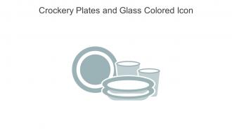 Crockery Plates And Glass Colored Icon In Powerpoint Pptx Png And Editable Eps Format