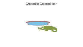 Crocodile Colored Icon In Powerpoint Pptx Png And Editable Eps Format