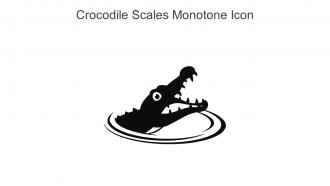 Crocodile Scales Monotone Icon In Powerpoint Pptx Png And Editable Eps Format