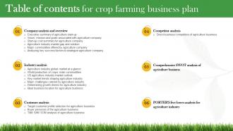 Crop Farming Business Plan Powerpoint Presentation Slides Multipurpose Idea