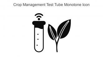 Crop Management Test Tube Monotone Icon In Powerpoint Pptx Png And Editable Eps Format