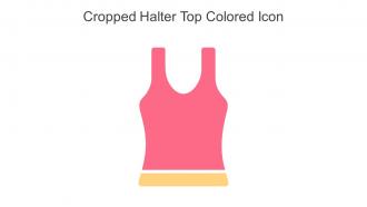 Cropped Halter Top Colored Icon In Powerpoint Pptx Png And Editable Eps Format