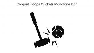Croquet Hoops Wickets Monotone Icon In Powerpoint Pptx Png And Editable Eps Format