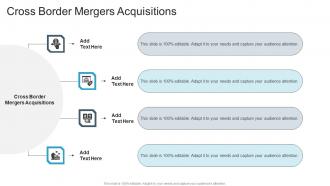 Cross Border Mergers Acquisitions In Powerpoint And Google Slides Cpb
