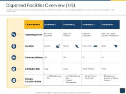 Cross Border Subsidiaries Management Dispersed Facilities Overview Tech Ppt Portfolio Summary