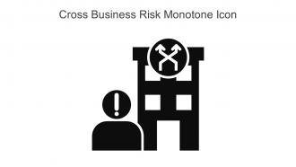 Cross Business Risk Monotone Icon In Powerpoint Pptx Png And Editable Eps Format