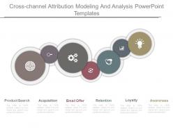 Cross channel attribution modeling and analysis powerpoint templates