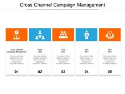 Cross channel campaign management ppt powerpoint presentation portfolio background designs cpb