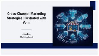 Cross Channel Marketing Strategies Illustrated With Venn PPT Designs AT