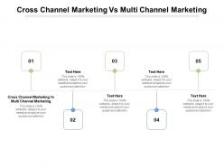 Cross channel marketing vs multi channel marketing ppt powerpoint slides cpb
