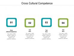 Cross cultural competence ppt powerpoint presentation pictures summary cpb