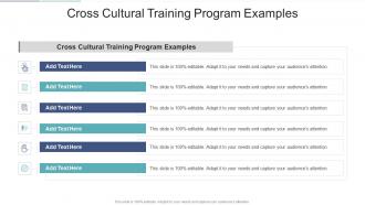 Cross Cultural Training Program Examples In Powerpoint And Google Slides Cpb