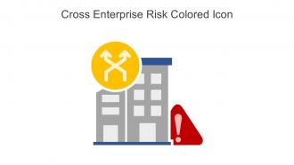 Cross Enterprise Risk Colored Icon In Powerpoint Pptx Png And Editable Eps Format