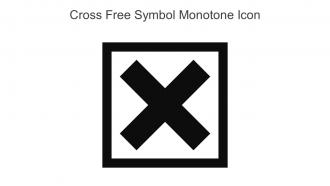 Cross Free Symbol Monotone Icon In Powerpoint Pptx Png And Editable Eps Format