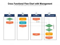 Cross functional flow chart with management