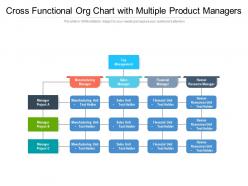 Cross functional org chart with multiple product managers