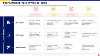Cross Functional Team Collaboration Four Different Types Of Project Teams