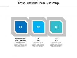 Cross functional team leadership ppt powerpoint presentation portfolio microsoft cpb