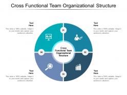 Cross functional team organizational structure ppt powerpoint presentation model show cpb