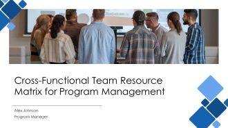 Cross Functional Team Resource Matrix For Program Management PPT Sample AT