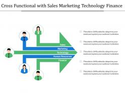 Cross Functional With Sales Marketing Technology Finance