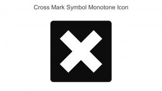 Cross Mark Symbol Monotone Icon In Powerpoint Pptx Png And Editable Eps Format