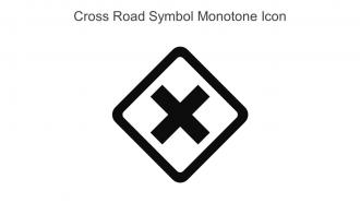 Cross Road Symbol Monotone Icon In Powerpoint Pptx Png And Editable Eps Format