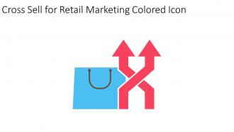Cross Sell For Retail Marketing Colored Icon In Powerpoint Pptx Png And Editable Eps Format