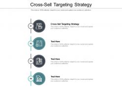 Cross sell targeting strategy ppt powerpoint presentation pictures influencers cpb