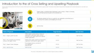 Cross Selling And Upselling Playbook Powerpoint Presentation Slides