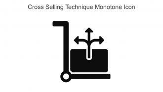 Cross Selling Technique Monotone Icon In Powerpoint Pptx Png And Editable Eps Format