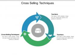 Cross selling techniques ppt powerpoint presentation ideas graphics design cpb